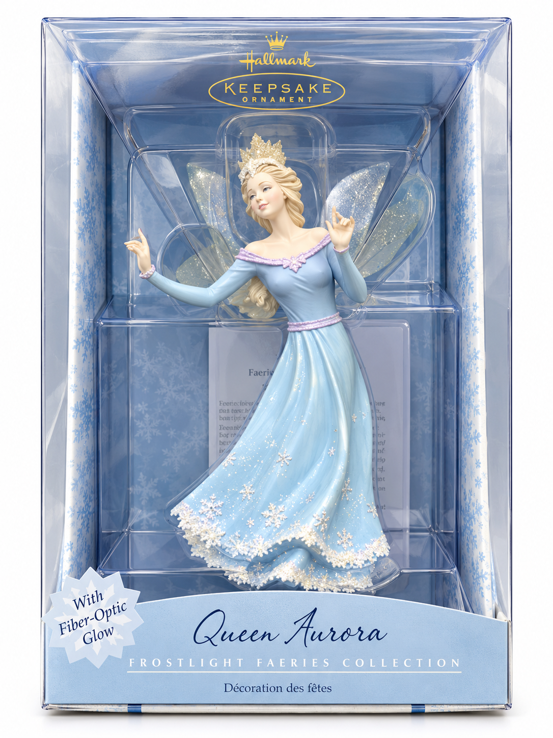 Listing photograph: Queen Aurora Tree Topper 2001 Frostlight Faeries Fiber Optic Glow