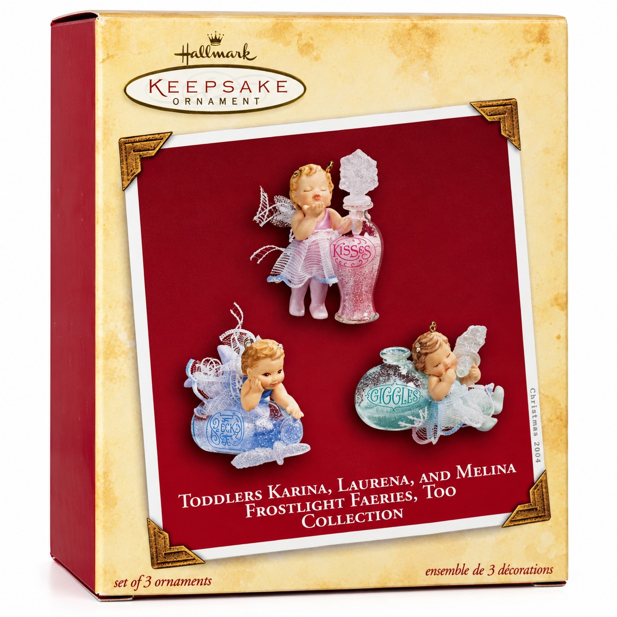 Listing photograph: Toddlers Karina, Laurena & Melina (Set of 3) 2004 Ornament